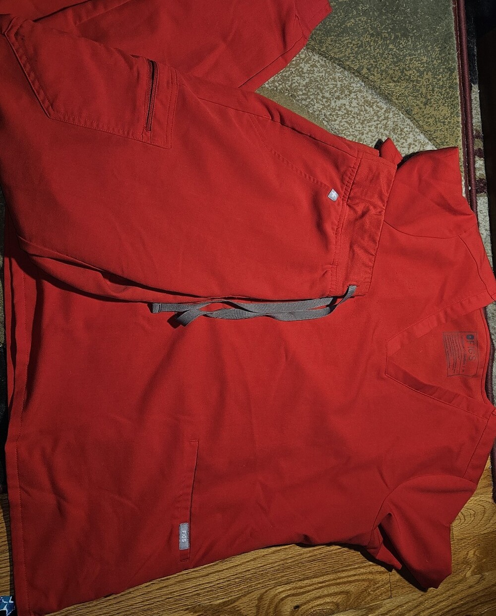 Figs Women's Red Scrub Set - Top and Pants